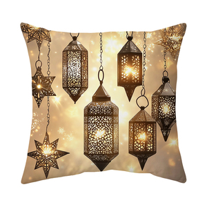 Funda de Almohada de Ramadán al por Mayor, Funda de Cojín con Diseño de <span class=keywords><strong>Luna</strong></span> y Mezquita para Sofá, Sala de Estar, Eid Mubarak - Product Image 3