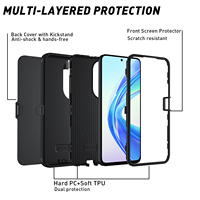 Étui de protection 3 en 1 pour téléphone portable Honor X7B/X7A/X7 - Étanche, anti-chute, protection intégrale, matériau PC+TPU, sport
