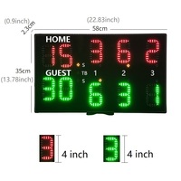 Tableau d'Affichage LED Numérique Portable YIZHI pour Padel en Intérieur, Commande Montre, Score Électronique pour Jeux de Balle et Tennis