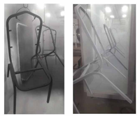 Ligne de poudrage automatique, installation de peinture par pulvérisation pour chaises en métal en Éthiopie