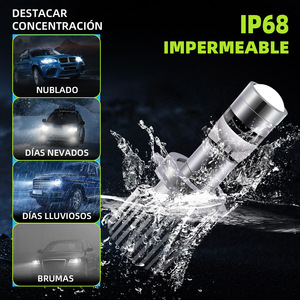 Ampoule de phare LED L40 6000k avec lentille optique, pièces de rechange pour éclairage automobile à usage général - Product Image 3