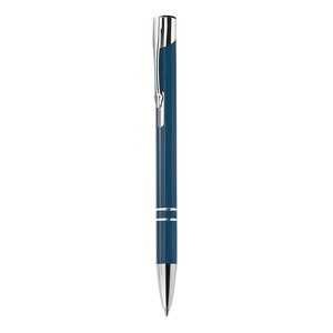 Penna a Sfera in Alluminio Arancione con Punta Blu-Verde da 1,0 mm, Corpo in Plastica a Tema Sportivo, Penna Promozionale in Metallo e Plastica - Product Image 1
