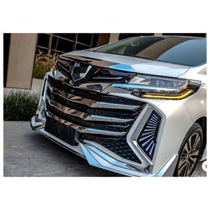 Kit de carrocería de coche para Alphard Century Hawk Black Chrome Galvanoplastia Grill Kits para Alphard 2019-On Anh30 Facelift - Product Image 1