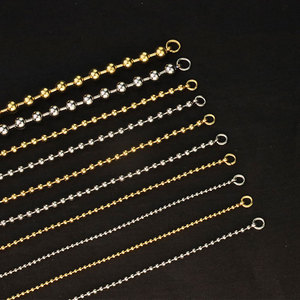 Stainless Steel Necklace Ball Chain Hollow Bead Geometric Design Unisex Clavicle Chain Gift Jewelry 10cm Extended Chain - Product Image 3