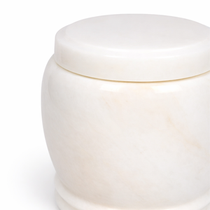 Urna Cineraria in Marmo Bianco Direttamente <span class=keywords><strong>dalla</strong></span> Fabbrica, Design Europeo Durevole, Contenitore per Ceneri di Adulti per Funerali Interni - Product Image 2