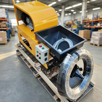 Machine à projeter du mortier certifiée CE, 4 kW, pour travaux de revêtement extérieur de villas résidentielles