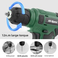 Perceuse électrique au lithium 21V en acier au carbone, ensemble de perceuse à main rechargeable, petite perceuse à pistolet, multifonctionnelle, réparation automobile