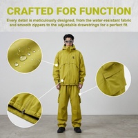 Veste de sport imperméable, coupe-vent, respirante, à capuche, en tissu rigide, avec fermeture éclair, designs tendance, stock d'usine disponible