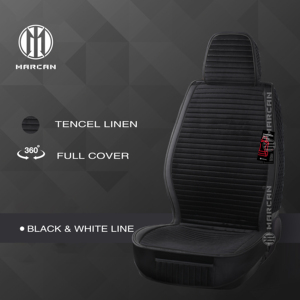 Marcan Marcan MONACOO Stylish Horizontal Line Design Car <b>Interior</b> <b>Accessories</b> 360 Degree Full Covered Fabric Car Seat Covers - Product Image 4