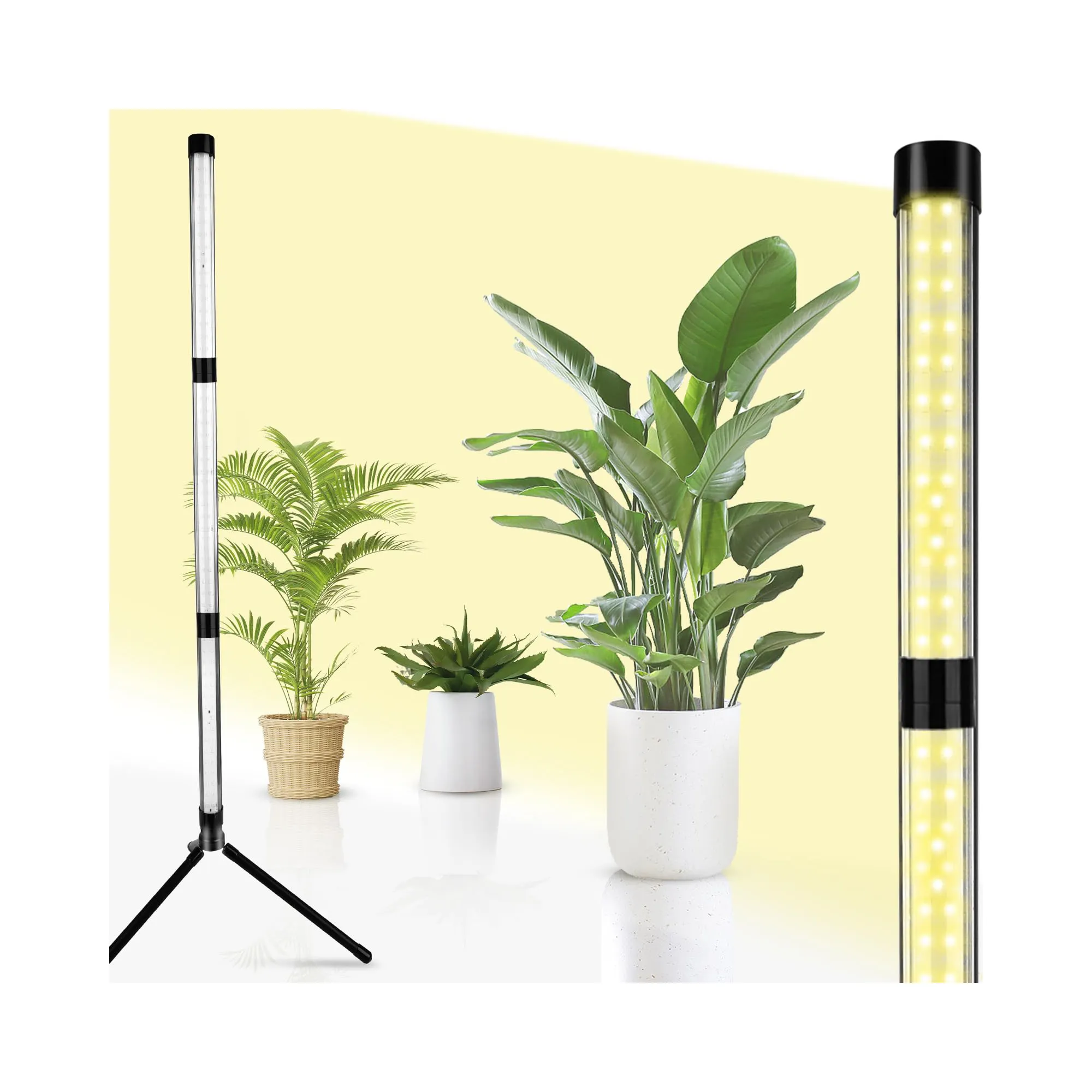 120 Luzes de cultivo altas para plantas de interior com suporte 4FT espectro completo vertical planta de chão cresce 5000K