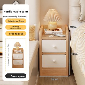Modern Style Solid Wood 20CM <strong>30cm</strong> <strong>Bedside</strong> <strong>Table</strong> with Narrow Gap Storage Cabinet for Home Bedroom Furniture - Product Image 6