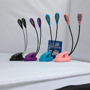 Clip de lumière de livre LED à col de cygne flexible rechargeable par USB sur lampe de lecture de livre à 7 LED pour lecteur <span class=keywords><strong>Kindle</strong></span> - Product Image 3