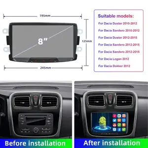 JYTカーマルチメディア8インチヘッドユニットラジオAndroid for Renault Dacia LOGAN Sandero Duster Lodgy Lada Xray Captur Dokker 2012-2019