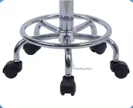 Chaise mobile YP-0009 de tabouret de laboratoire de chimie d'acier inoxydable avec la chaise matérielle de technicien de laboratoire de roues/PU/chaise antistatique