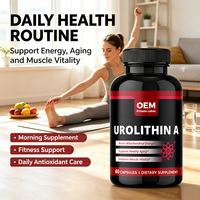 Complément alimentaire liposomal antioxydant Urolithin 500mg 60 gélules pour l'âge sain, NAD+ Resvératrol pour adultes - OEM/ODM