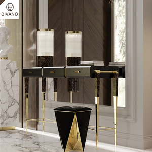 Foshan High <b>End</b> Furniture Factory One Stop Service Marble Top Modern Hallway Entry Luxury Console <b>Table</b> LUXXU-CON-06- - Product Image 1