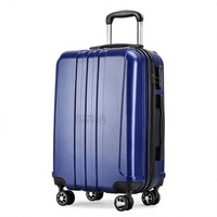 Valise à roulettes ABS pour expédition mondiale, 20/24/28 pouces, roues multidirectionnelles silencieuses |   Étanche et antivol |   Logo