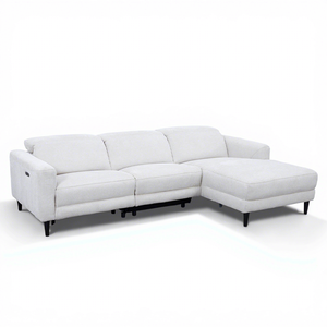 Sofá Modular en Forma de L <span class=keywords><strong>MANWAH</strong></span> de 3 Plazas, Reclinable, Extensible, Plegable, de Metal Moderno y Tela para Apartamento, Hotel, Sala de Estar - Product Image 4