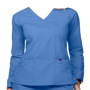 Uniformes Médicos de Manga Larga con Cuello en V para Mujer, Orientados a la Exportación, Conjuntos de Uniformes de Enfermera, Logotipo Personalizado, Precio al por Mayor - Product Image 1