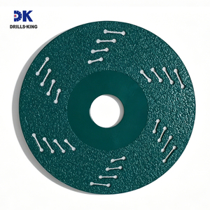 Drills-King Nouveau Design Disques de coupe diamantés 4-1/2, 5 pouces pour céramique, <span class=keywords><strong>verre</strong></span>, roche, carrelage pour meuleuse d'angle - Product Image 5