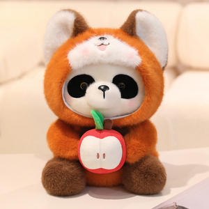 Lindo realista <span class=keywords><strong>Apple</strong></span> mapache Panda muñeca Animal <span class=keywords><strong>de</strong></span> peluche <span class=keywords><strong>de</strong></span> juguete transformación pequeño Panda <span class=keywords><strong>de</strong></span> peluche <span class=keywords><strong>de</strong></span> juguete para niños regalo - Product Image 6