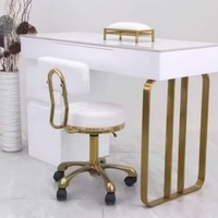 Chaise réglable rose et blanche pour salon de manucure et usage domestique, mobilier moderne en métal et cuir PU