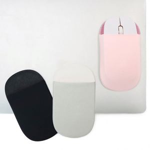 Stocked 3 Colors Universal Stick-On <b>Wireless</b> <b>Mouse</b> Pouch Oval Shaped <b>Laptop</b> Storage Bag Reusable Adhesive Holder Portable - Product Image 1