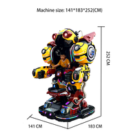Robot électrique à roulettes pour enfants et adultes, très vendu, pour centre de jeux intérieur/extérieur, 2 joueurs