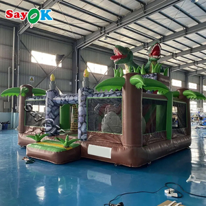 Nhà Sản Xuất Cung Cấp Đồ Chơi Khủng Long Lớn Thiết Kế Mới Nhà Nảy Theo Chủ Đề <span class=keywords><strong>Inflatable</strong></span> Lâu Đài Bouncy - Product Image 2