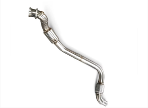 SS304 T304 downpipe ท่อไอเ<span class=keywords><strong>ส</strong></span>ีย<span class=keywords><strong>ส</strong></span>ำหรับ Ford Mustang EcoBoost 2013-2018 2.3T ประสิทธิภาพการไหลสูงโดยตรง BOLT-ON Upgrade - Product Image 6