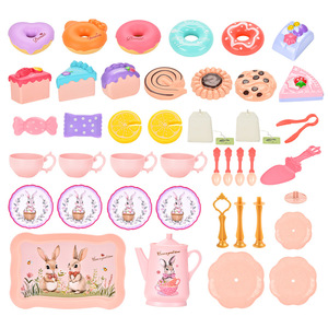 Mini tazze <span class=keywords><strong>da</strong></span> tè in plastica per bambini con Design a base di coniglio per <span class=keywords><strong>giochi</strong></span> di ruolo pomeridiani per ragazze, Set <span class=keywords><strong>da</strong></span> tè completo <span class=keywords><strong>da</strong></span> 2 a 14 anni - Product Image 5