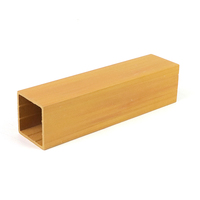Tube en bois composite WPC, tube carré en bois-plastique composite, matériaux décoratifs pour murs intérieurs, plafonds et cloisons