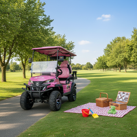 Voiturette de golf 4 places personnalisable de la marque ZHOHO avec compartiment de rangement