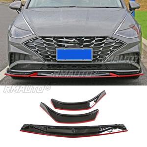 Para Hyundai Sonata 2020+ Kit de carrocería difusor divisor de labio de parachoques delantero de coche 3 piezas Protector de parachoques Cubierta Accesorios para coche - Product Image 3