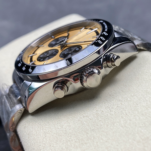 นาฬิกาข้อมือผู้ชายหรูหรา หน้าปัดลายแพนด้า สายสแตนเลส เครื่อง SEIKO ออโตเมติก กลไกจักรกล กระจกแซฟไฟร์ สไตล์สปอร์ตสุดหรู - Product Image 3