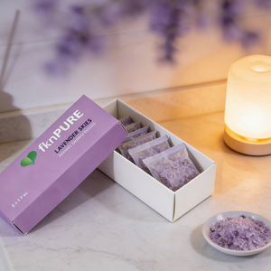 Biodegradable Custom Logo Packaging Rigid Paper Gift Box for Natural Aromatherapy Bath Soak Home Spa Self <strong>Care</strong> <strong>Package</strong> - Product Image 1