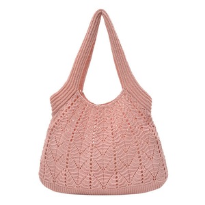 Nouveau sac fourre-tout en tricot ajouré 2026 pour femme, sac à bandoulière tricoté à la main pour l'été, grande capacité, sac à main - Product Image 3