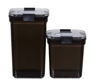 Airtight Plastic Coffee Beans Storage Jar Container Box Set