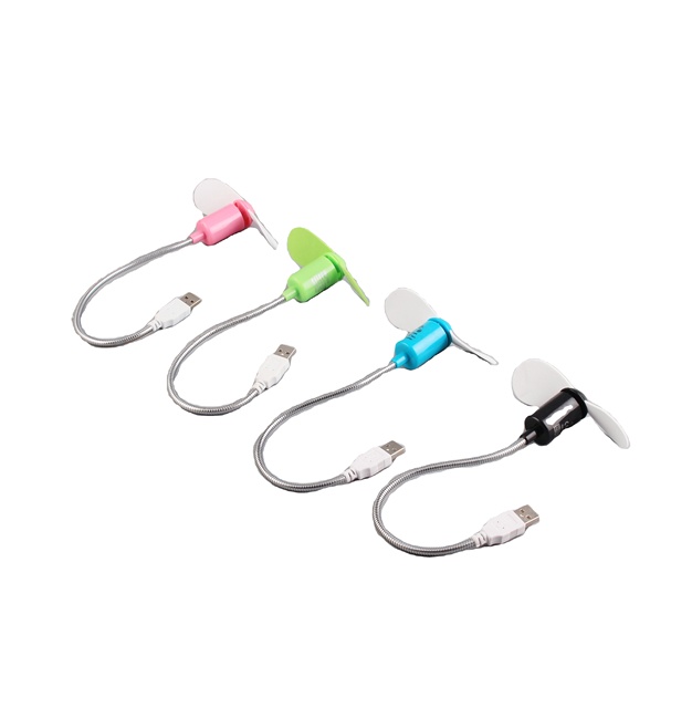 Mini Two-Blades USB Fan Modern Metal Design for Laptop Power Bank PC USB Adapter for Car Home Hotel and Outdoor Use