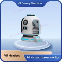Simulador de Helicóptero VR Autónomo con Cabina de Vuelo, Simulador de Vuelo con Movimiento para el Hogar, Escuela, Guardería, Opción de Juego al Aire Libre