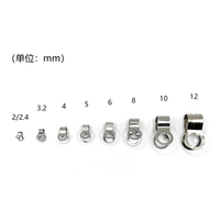 Assortiment de fermoirs à double anneau en acier inoxydable pour ventilateur de plafond Lampe Pull Loop Ball Chain Connector for DIY Crafts Jewelry Making