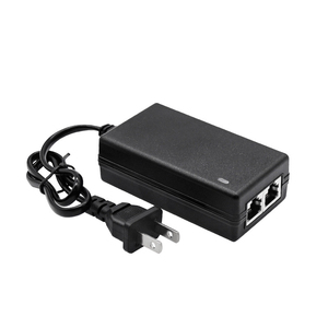 Injecteur PoE 48V 0.5A 24W 2 ports Full-Duplex 10/100Mbps Ethernet Standard UE/US Ignifuge pour Caméras et Commutateurs Réseau - Product Image 1