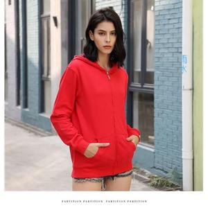 Custom High Quality Men's Fashion Casual Full <b>Zip</b> <b>Hooded</b> Jacket Loose Unisex Pullover Sports Shirt Hoodie Embroidered Autumn - Product Image 6