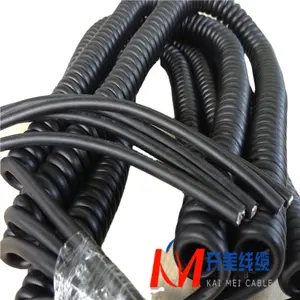 CALT 18 19 21 26 Cores Spring Wire Spiral Cable Coiled Cable For CNC Mpg Hand Wheel Pulse Generator