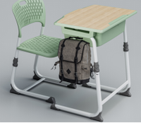 Bureau et chaise d'école réglables (en hauteur)