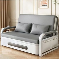 Sofá Cama Plegable Moderno Directo de Fábrica, Sofá Convertible Portátil con Estructura de Acero al Carbono Resistente para Sala de Estar/Apartamento