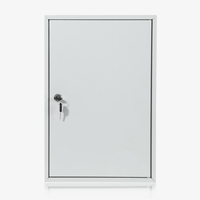 Armoire à clés murale commerciale 64 clés en acier épais, durable avec serrure à clé, idéale pour la maison et le bureau – Meilleure vente