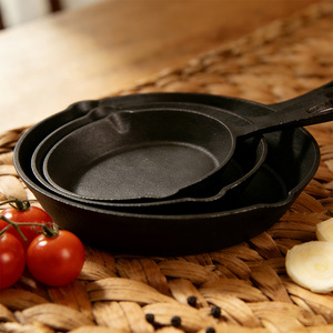 Padella in Ghisa Spessa Non Rivestita, Piccola Padella per Omelette per Uso Domestico, Stile Cinese, Compatibile con Gas e Induzione - Product Image 3