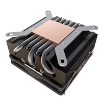 Dissipateur thermique à ailettes empilées tendance, 3 caloducs, ventilateur de refroidissement CPU, hauteur 53 cm, noir, 120 W, universel pour AMD AM4 AM5 Intel LGA1851 1700 115X