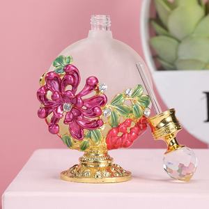 30ml अरब पेटेंट Chrysanth फूल धातु इत्र की शीशी आवश्यक तेल Refillable पाले सेओढ़ लिया अत्तर की बोतलें फैक्टरी आउटलेट #30202 - Product Image 3